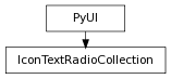 Inheritance diagram of IconTextRadioCollection