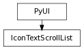 Inheritance diagram of IconTextScrollList