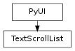 Inheritance diagram of TextScrollList