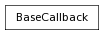 Inheritance diagram of BaseCallback