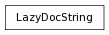 Inheritance diagram of LazyDocString