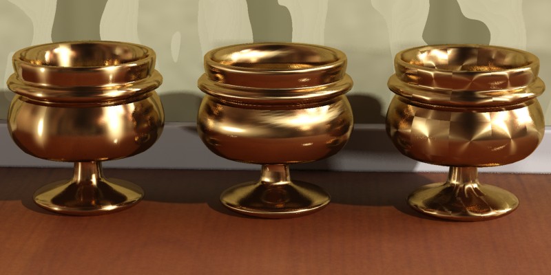 anisotropy_rotation 0.0（左）、0.25（中央）、テクスチャを適用（右）