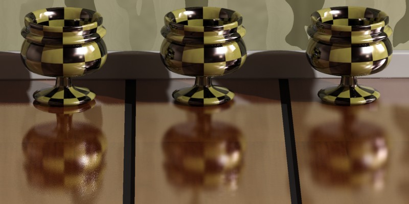 補間なし（左）、2 ポイントを参照（中央）、4 ポイントを参照（右）