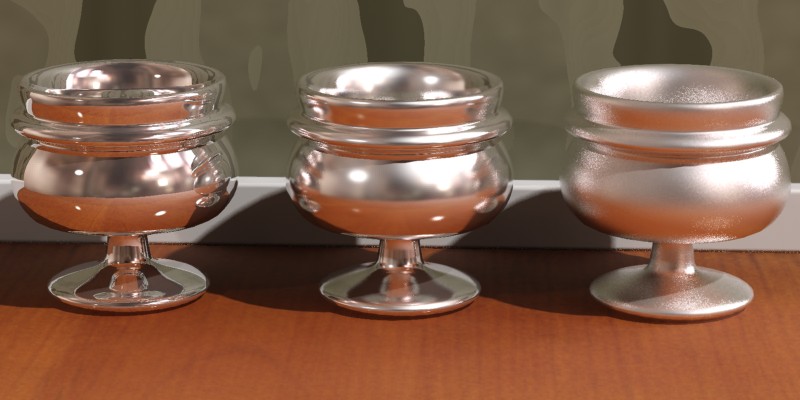 refl_gloss（反射の光沢）1.0（左）、0.5（中央）、0.25（右）