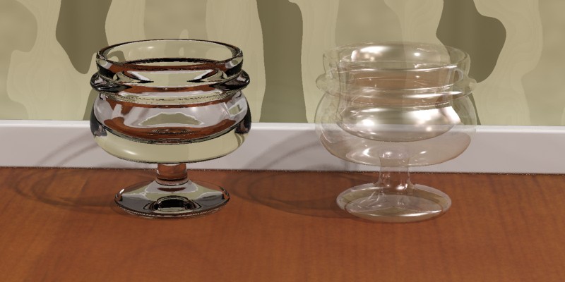 左: Solid（ソリッド）、右: Thin Walled（薄壁付き）