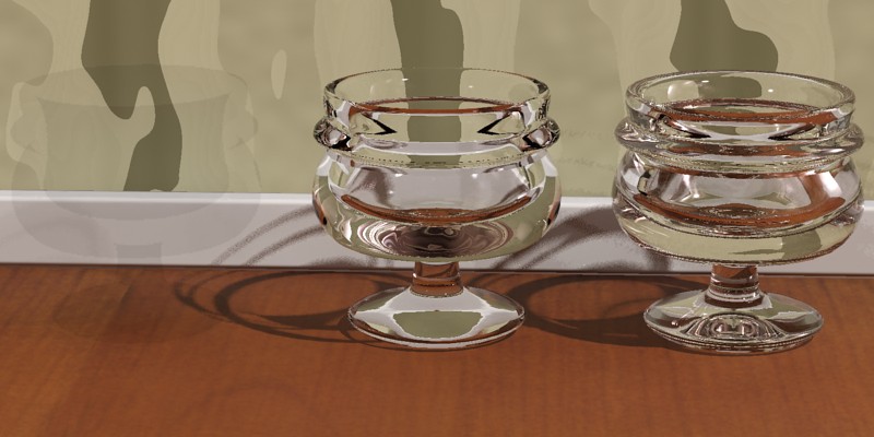 refr_ior（屈折のインデックス）1.0（左）、1.2（中央）、1.5（右）