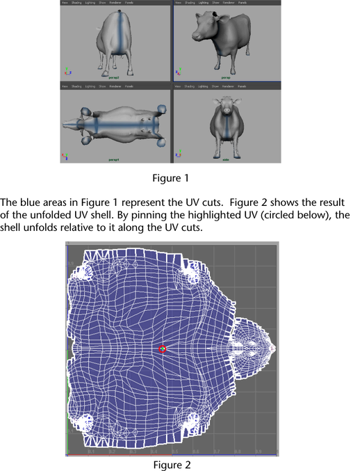 Maya User's Guide: Unfold a UV mesh