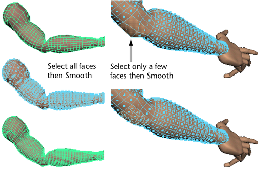 Maya User's Guide: Smooth polygon meshes