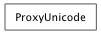 Inheritance diagram of ProxyUnicode
