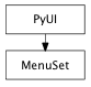 Inheritance diagram of MenuSet