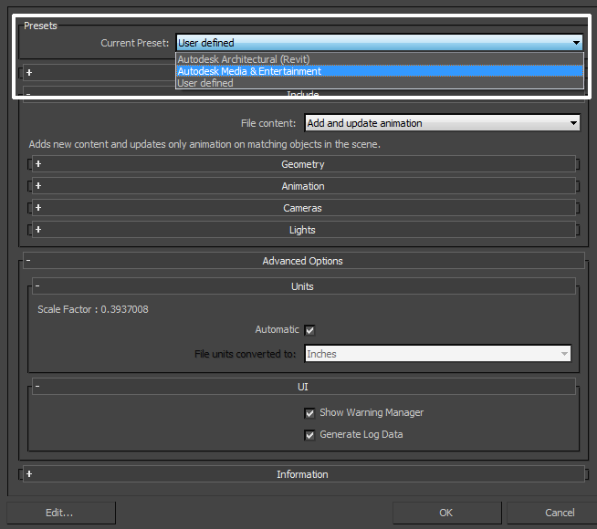 exporting fbx from 3ds max 8 to blender