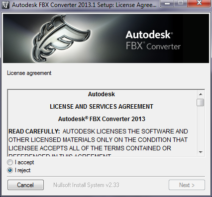 autodesk fbx converter dragging